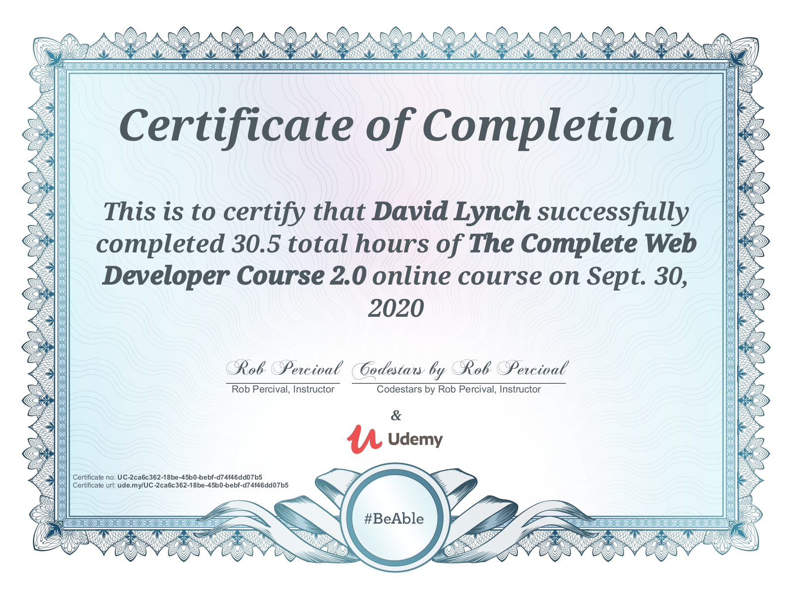 First Slide - Complete Web Developer Course 2.0